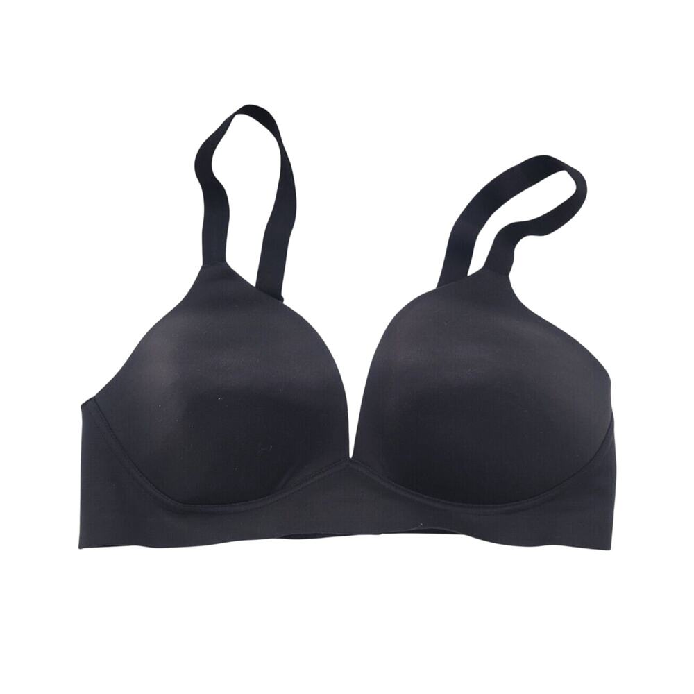 Bali Comfort Revolution Black Soft Touch Perfect Wire Free T-Shirt Bra SZ Medium